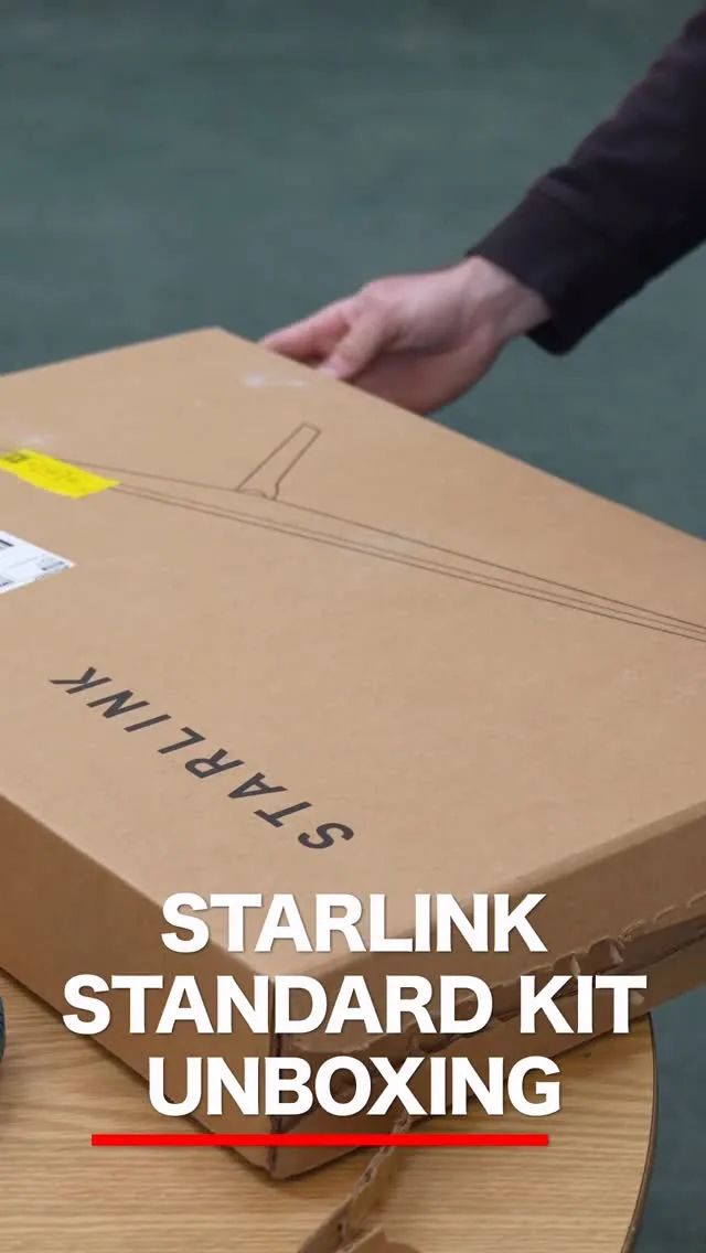 Starlink Standard Kit Unboxing, video