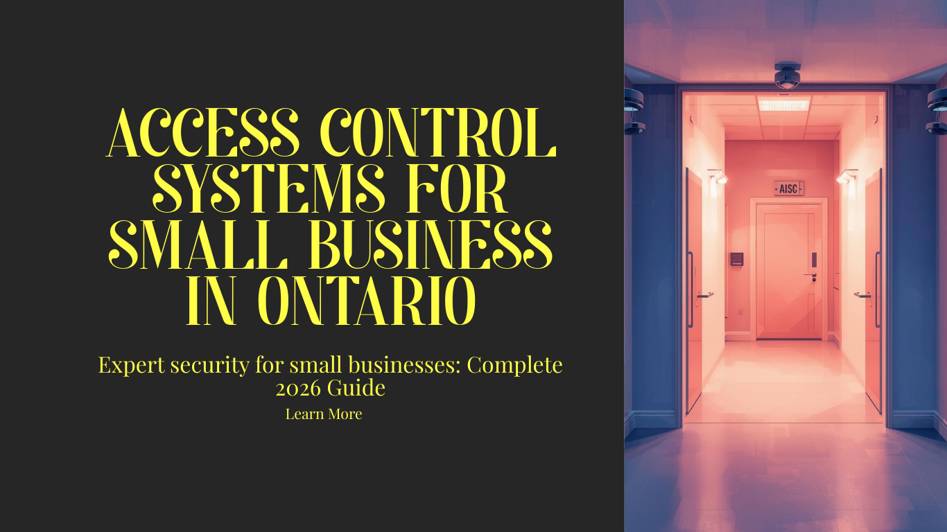 Access Control Systems for Small Business in Ontario: Complete 2026 Guide